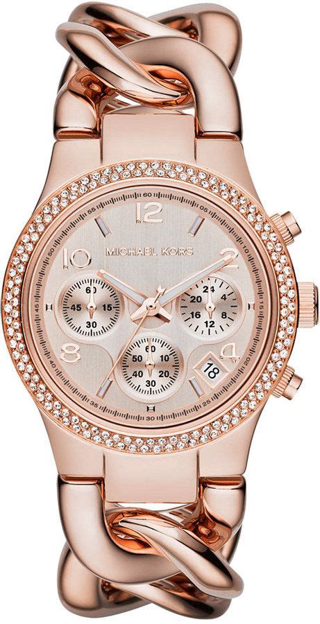 mk3247 michael kors|Michael Kors Women's Chronograph Runway Twist Rose Gold .